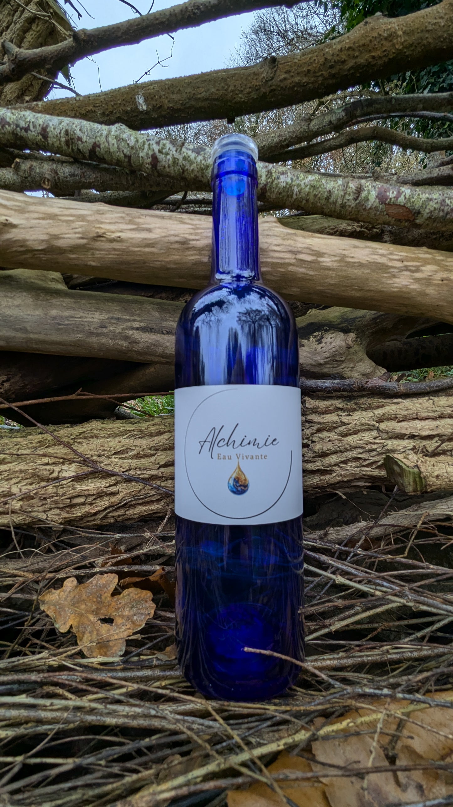 Bouteille "Alchimie, Eau Vivante" : Dynamisation et Structuration de l'Eau du Robinet