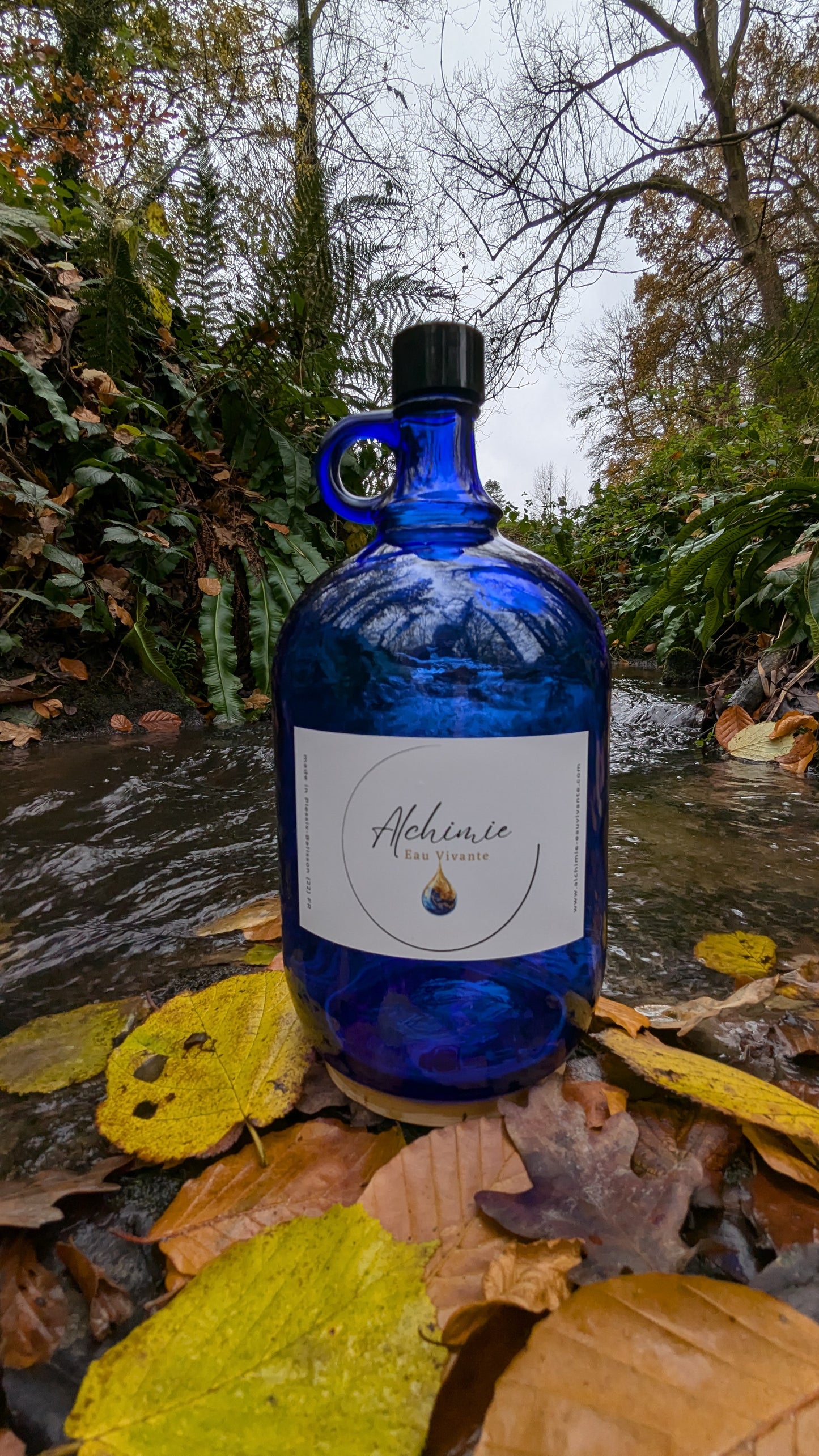 La bonbonne 2L de dynamisation "Alchimie, Eau Vivante"