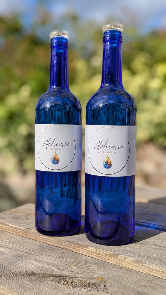 COFFRET "Alchimie, Eau Vivante" 2 Bouteilles : Dynamisation et Structuration de l'Eau du Robinet